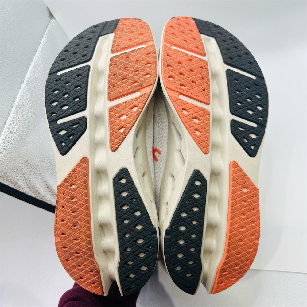 On Running Cloudnova Form 2 Sneakers Beige/White Orange Shoes | Men's Size 9.5 - Picture 7 of 11
